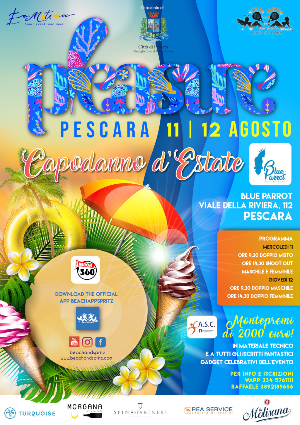 Pleasure capodanno d’estate Pescara Beach and spritz